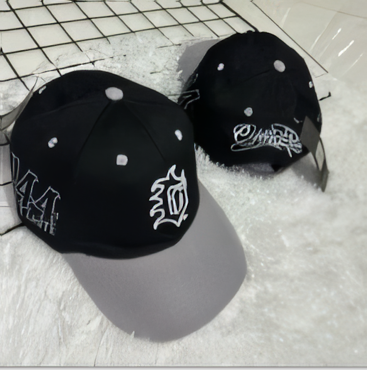 Boné Masculino Preto E Cinza Modelo 244